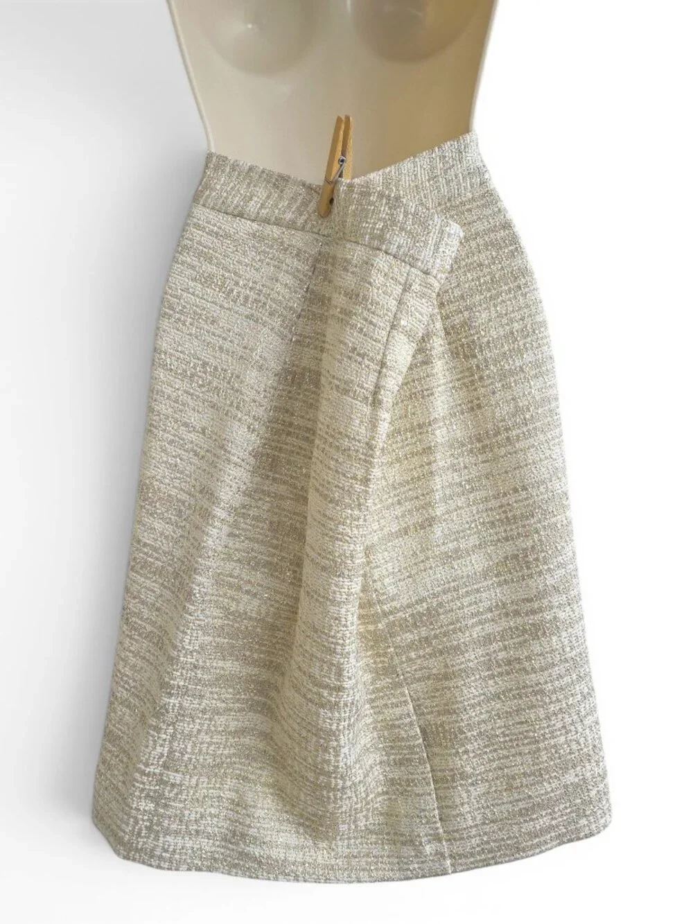 Kate Spade New York metallic tweed pencil skirt
